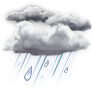 Actual Conditions - (Low -) Pressure: 1001 mbar - Wind: Gentle Breeze (17km/h) from NW - Humidity: 94% - Precipitation: 1.9mm - Cloudcover: 75% -